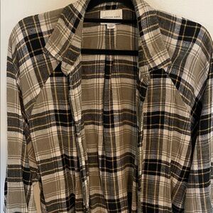 American Eagle Bulb sleeve Flannel